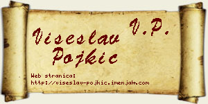Višeslav Pojkić vizit kartica